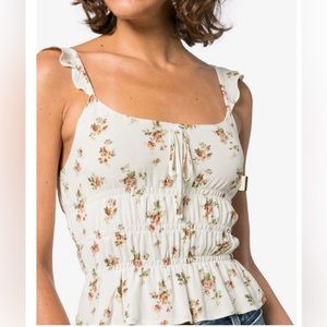 Reformation Aurora Ruffle Top